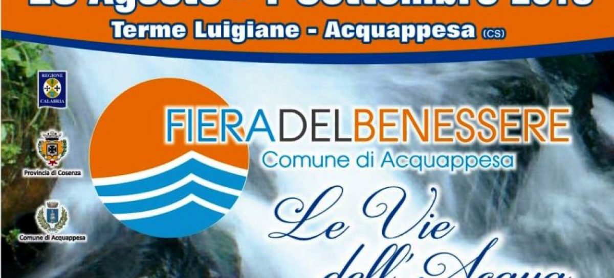 Fiera del benessere, dal 28 agosto – 1 settembre, Terme Luigiane di  Acquappesa, Cosenza . Presente anche la Confederazione Pmi Italia