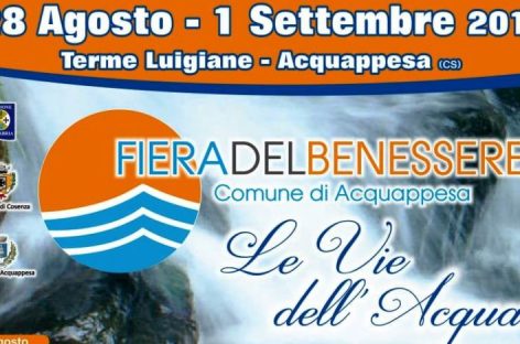 Fiera del benessere, dal 28 agosto – 1 settembre, Terme Luigiane di  Acquappesa, Cosenza . Presente anche la Confederazione Pmi Italia