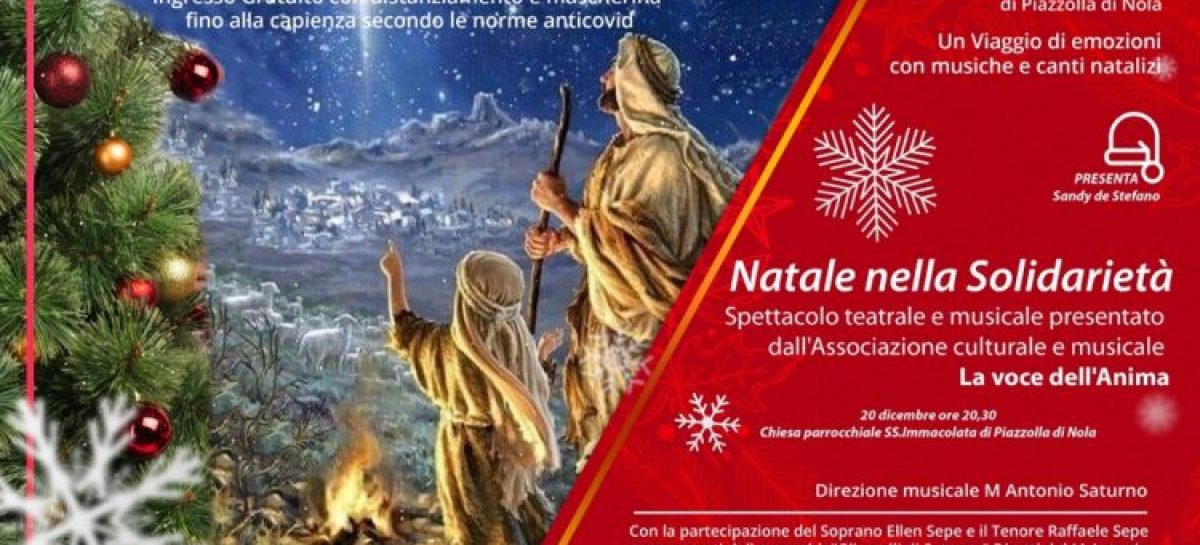 Natale nella solidarietà: il nuovo spettacolo di Raffaele Sepe ed Ellen. La musica al fianco della mensa fraterna