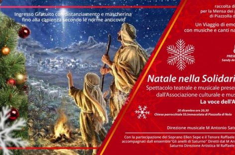 Natale nella solidarietà: il nuovo spettacolo di Raffaele Sepe ed Ellen. La musica al fianco della mensa fraterna