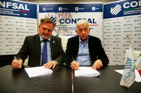 Firmato l’accordo interconfederale CONF PMI ITALIA -CONFSAL