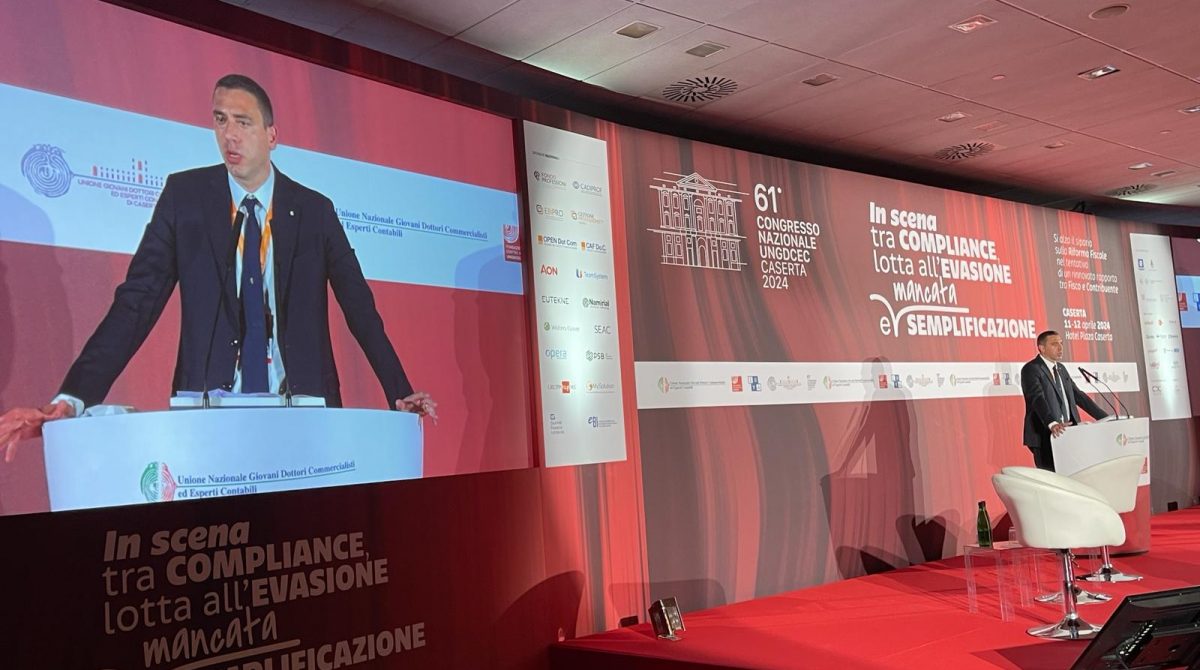 Fisco, Cataldi: “Fare di più per migliorare rapporto con i contribuenti”. A Caserta la prima giornata del 61° Congresso dell’Unione Giovani Commercialisti