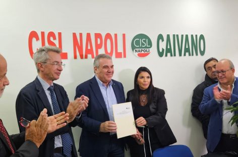 La Cisl apre una sede a Caivano. Sbarra “Impegno mantenuto”. Sulla manovra di bilancio. “Soddisfatti, il governo ha tenuto conto di diverse nostre richieste”