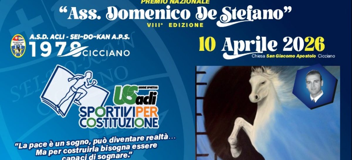 Premio Nazionale “Ass. Domenico De Stefano”, l’ottava edizione venerdì 10 aprile a Cicciano